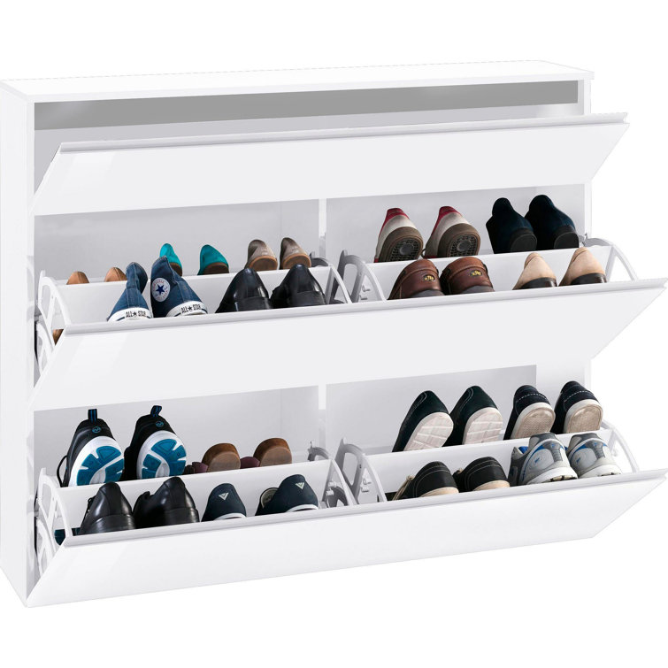 Ebern Designs 20 Pair Flip Down Shoe Storage Wayfair.co.uk